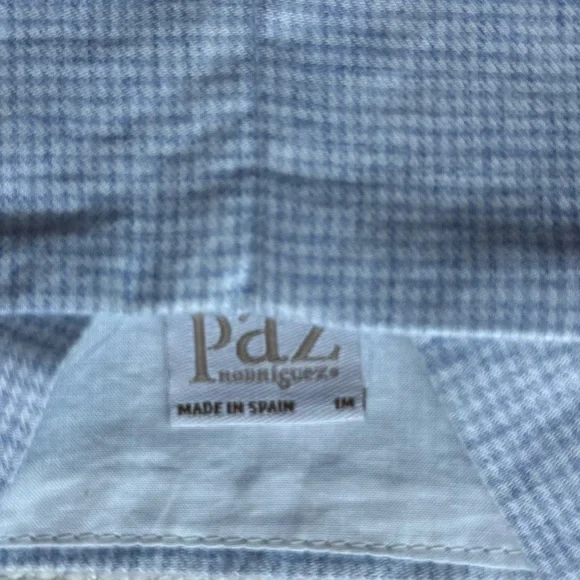 Paz Rodríguez Blue Gingham baby short overalls - Picture 2 of 6